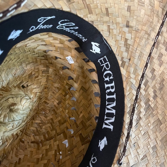 Peter Grimm Brown Straw Sun Hat 100 Percent Natural Fiber Tan One Size main image 4